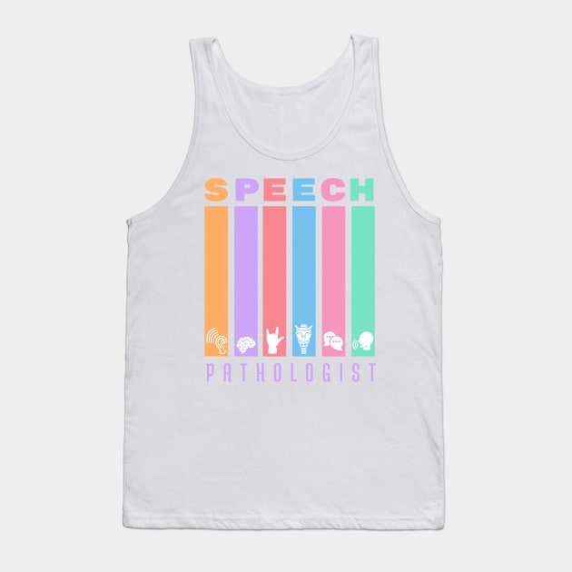 Speech Pathologist Areas of Discipline Tank Top by Bododobird